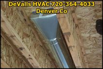 HVAC Heating Duct Installed Colorado.